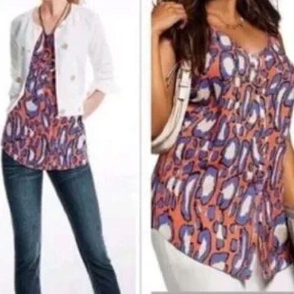 CAbi Tops - CAbi Isla Cami Animal Print Tank Top Sleeveless Blouse 5040 Women's Medium